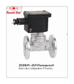 Flange Pilot Piston Explosion Proof Solenoid Valve Stainless Steel