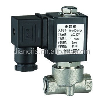 2W-050-10NJ 2/2 Way Stainless Steel Vacuum Solenoid Valve 24v Solenoid Valve