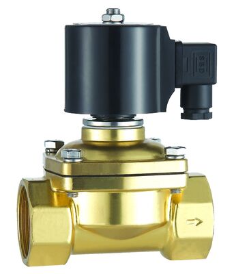 2W Series Brass Diaphragm Solenoid Valve Gas Media Base